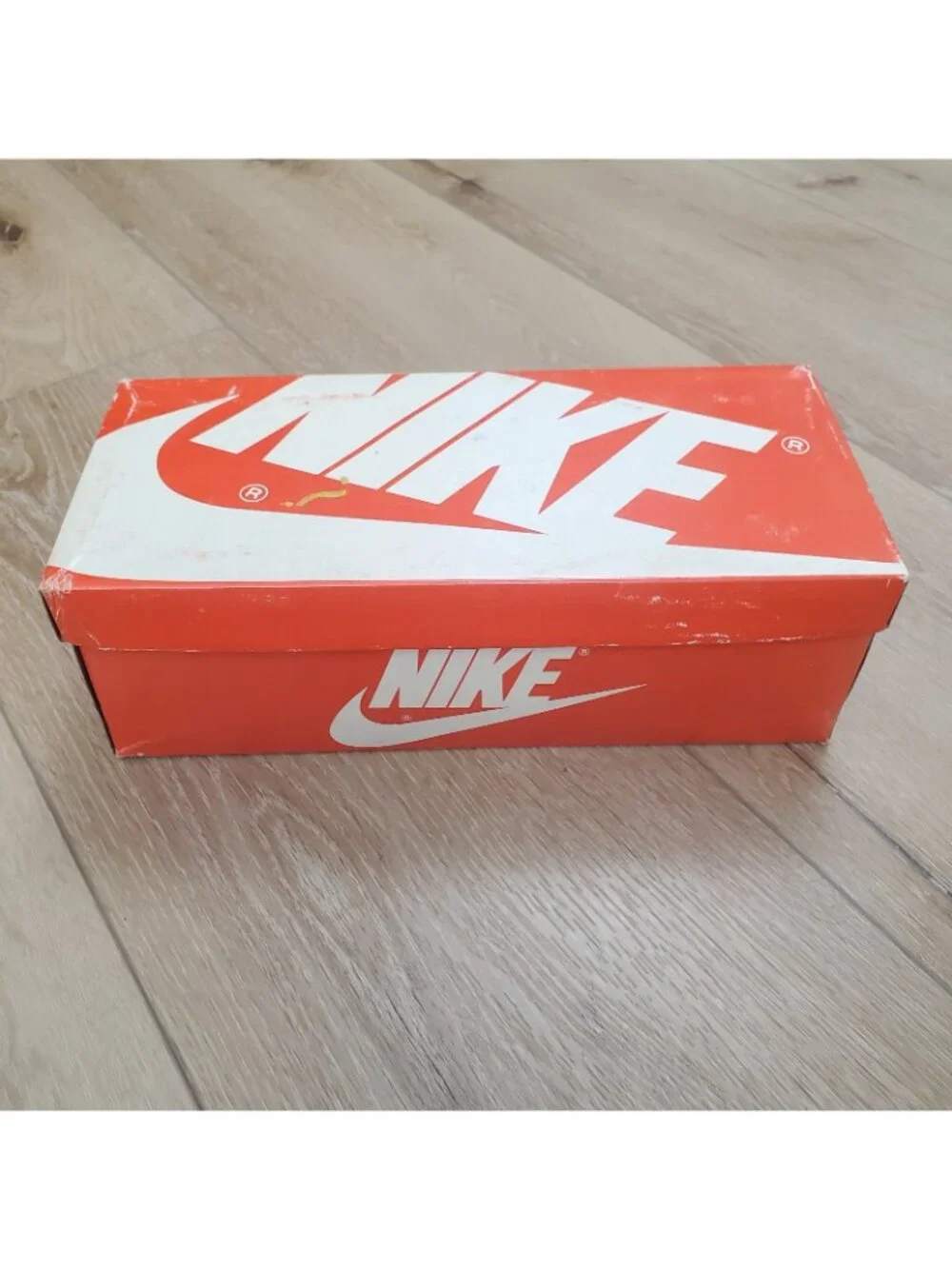 Vintage 1984 Nike Rebound Shoe Box ONLY Orange White Swoosh Retro READ 80s 8406